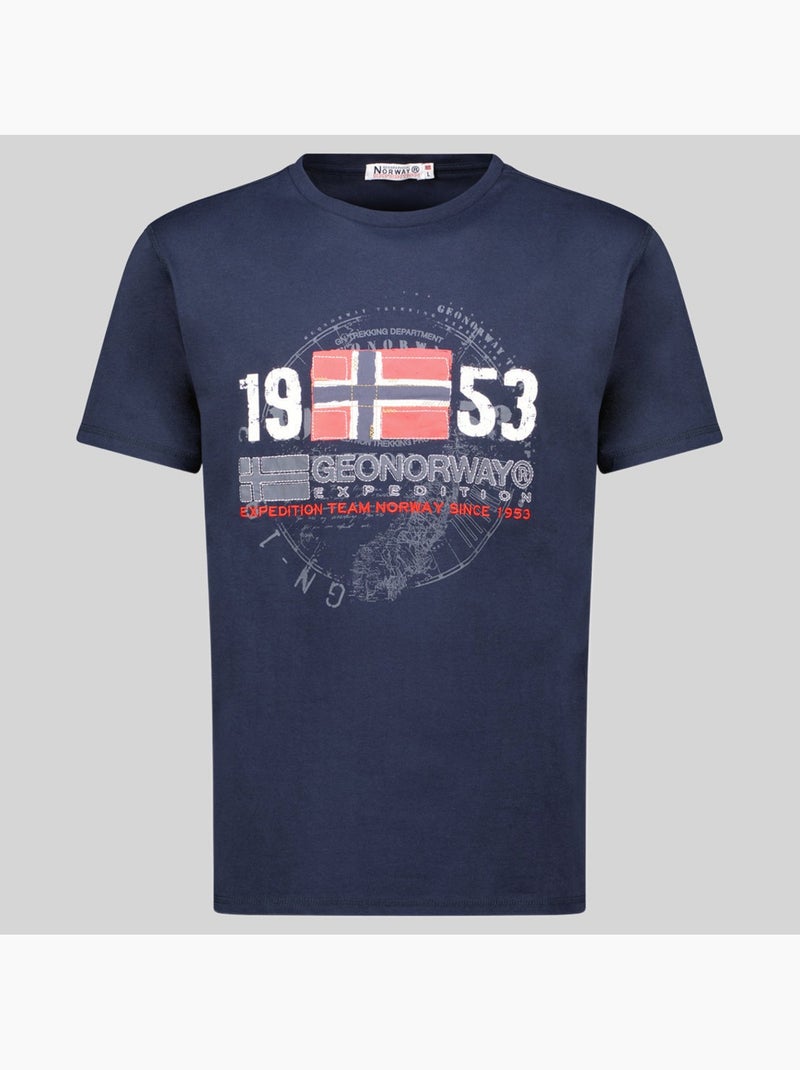 T-shirt japigal – geographical norway Azul-marinho - Kiabi