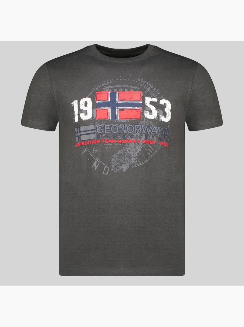 T-shirt japigal – geographical norway Cinza escuro - Kiabi