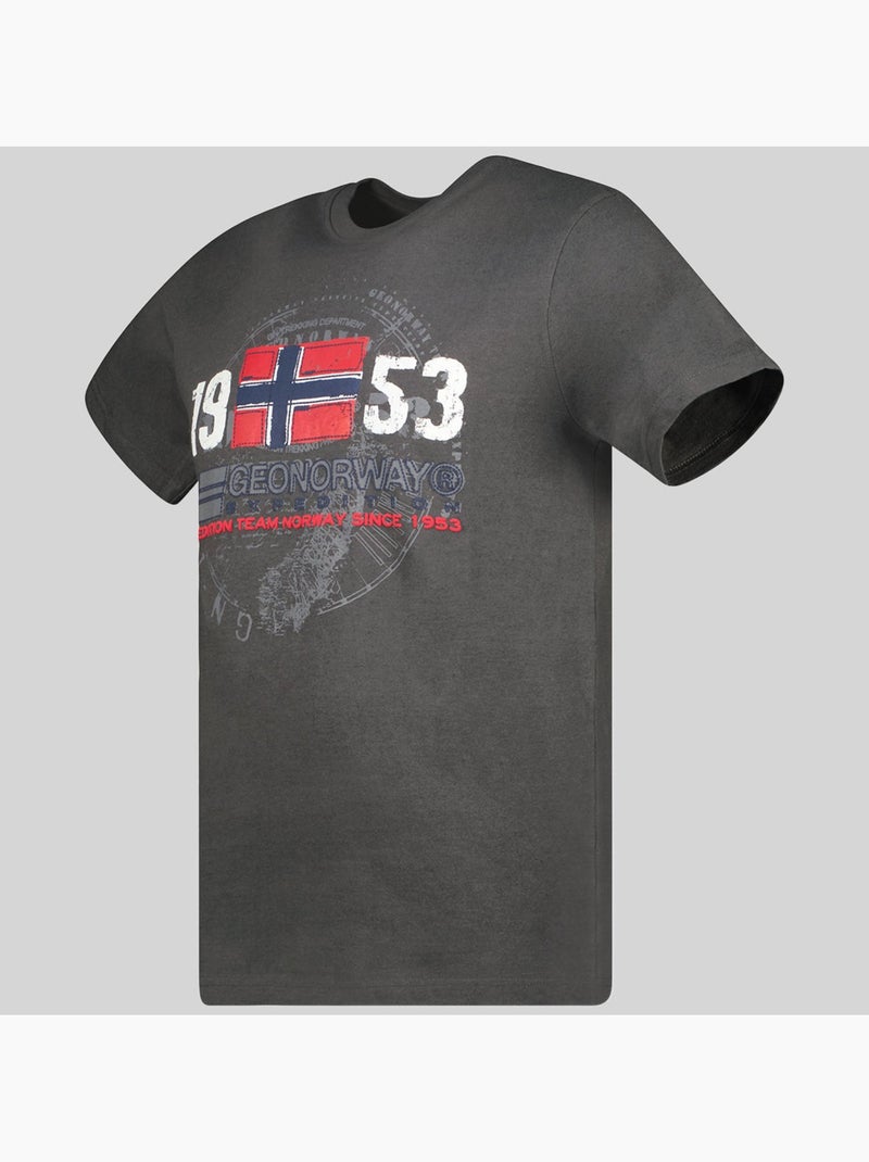 T-shirt japigal – geographical norway Cinza escuro - Kiabi