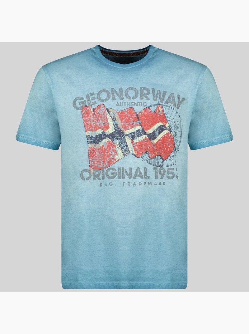 T-shirt japoral – geographical norway Azul - Kiabi