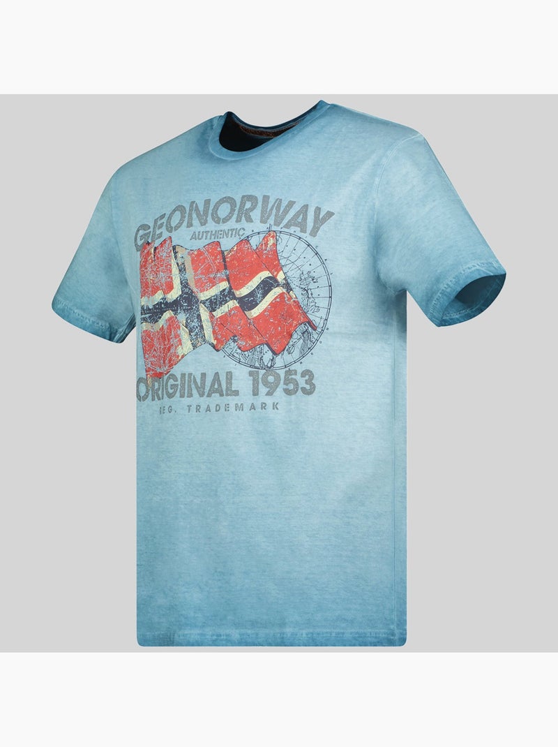 T-shirt japoral – geographical norway Azul - Kiabi