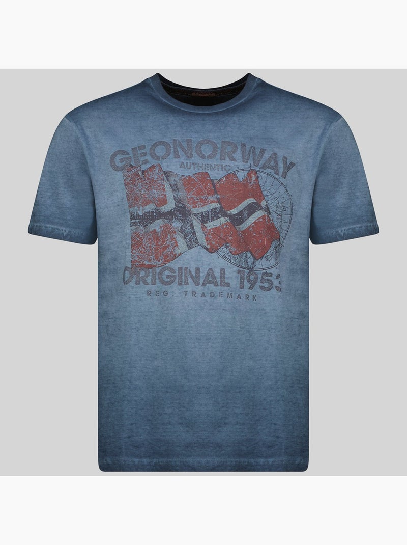 T-shirt japoral – geographical norway Azul-marinho - Kiabi