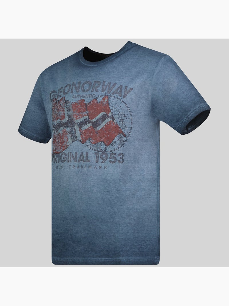 T-shirt japoral – geographical norway Azul-marinho - Kiabi