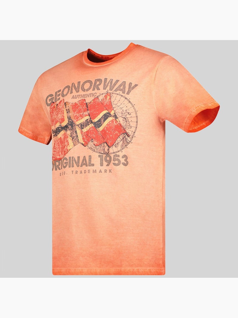 T-shirt japoral – geographical norway Cinza claro - Kiabi