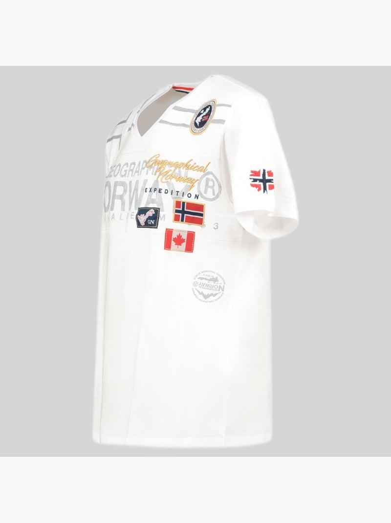 T-shirt jaradock – geographical norway Branco - Kiabi
