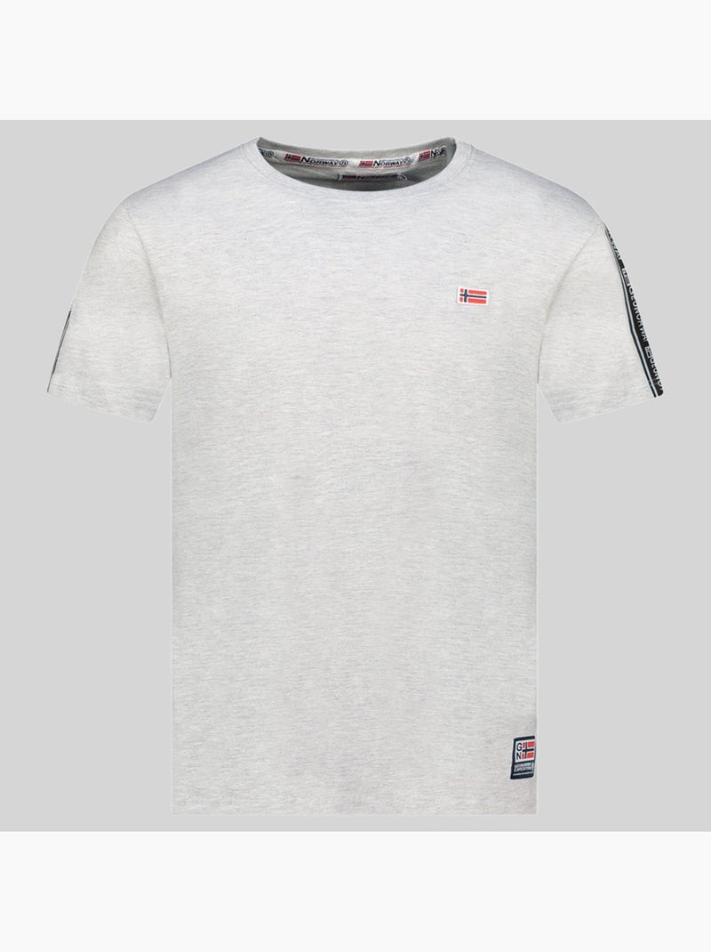 T-shirt javenger – geographical norway Cinza claro - Kiabi