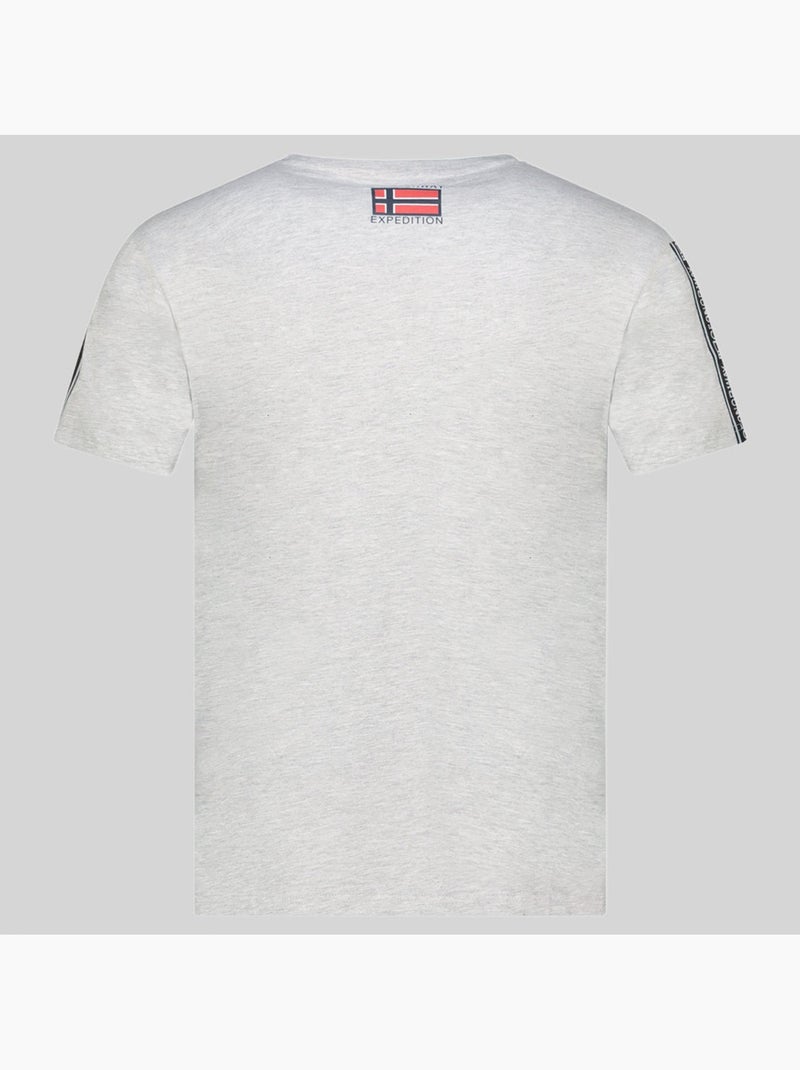 T-shirt javenger – geographical norway Cinza claro - Kiabi