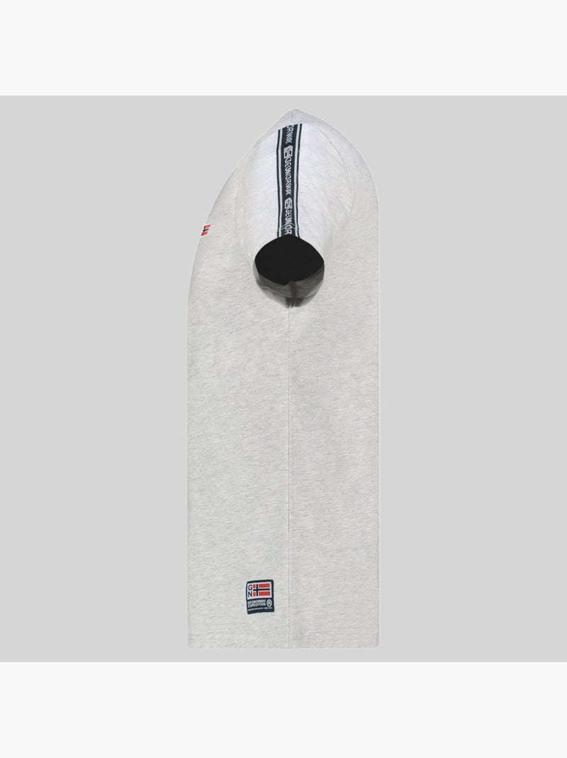 T-shirt javenger – geographical norway Cinza claro - Kiabi