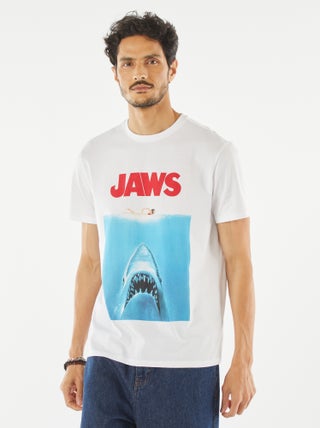 T-shirt 'Jaws' 'Tubarão' de manga curta
