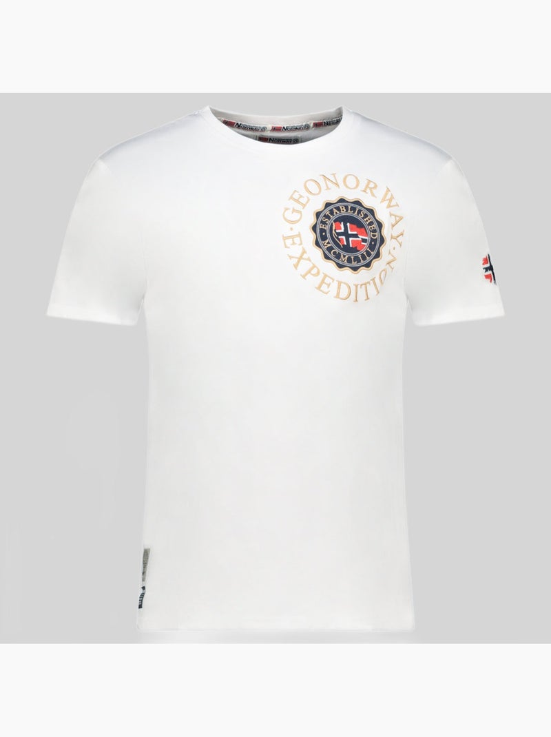 T-shirt jeganto – geographical norway Branco - Kiabi