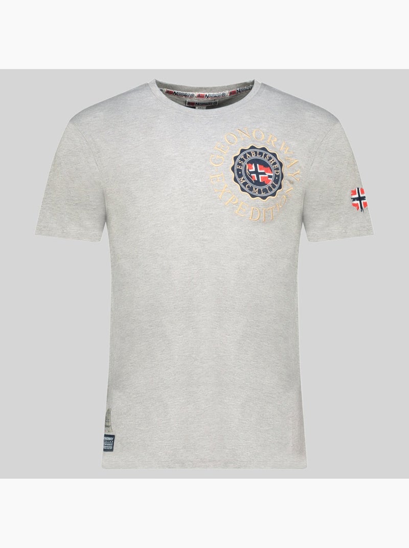 T-shirt jeganto – geographical norway Cinza claro - Kiabi