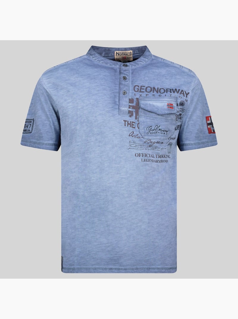 T-shirt jeony – geographical norway Azul - Kiabi