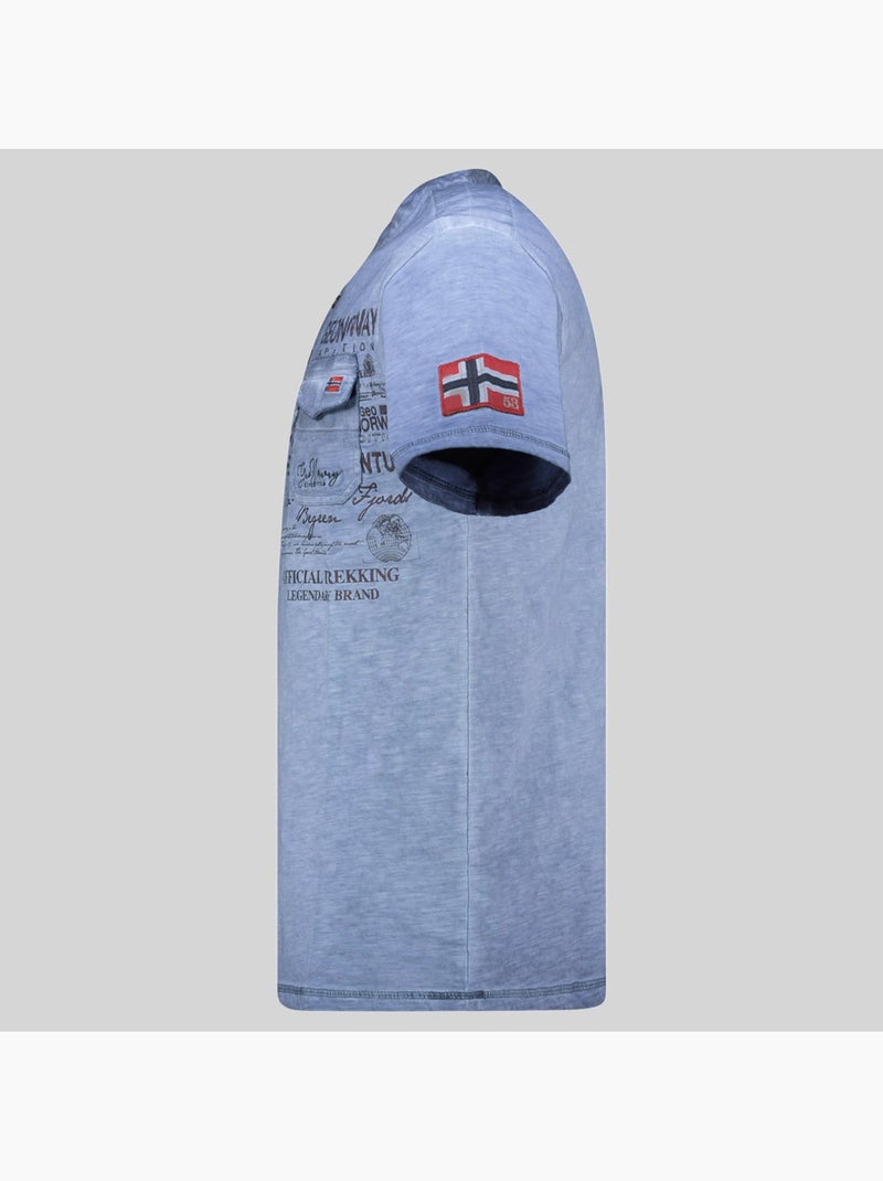 T-shirt jeony – geographical norway Azul - Kiabi