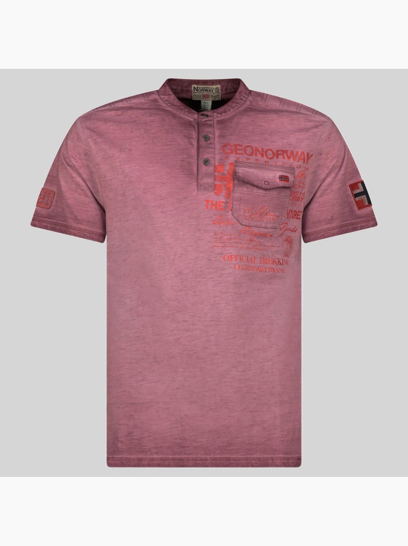 T-shirt jeony – geographical norway Bordô - Kiabi