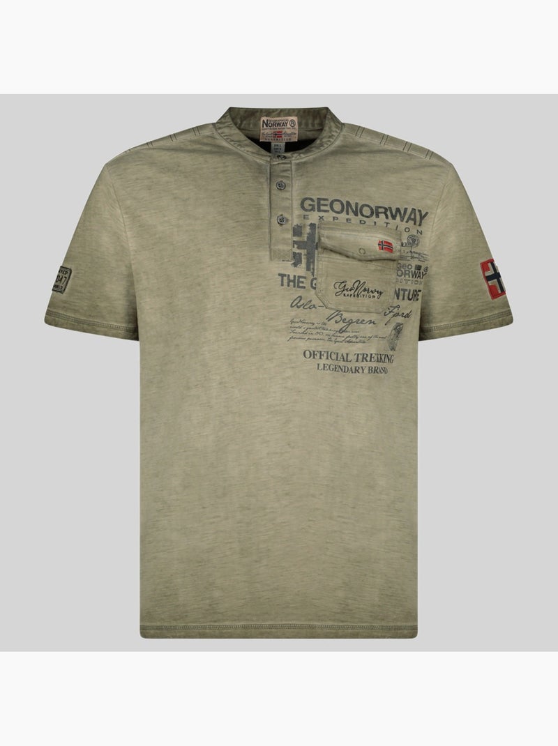 T-shirt jeony – geographical norway Cáqui - Kiabi