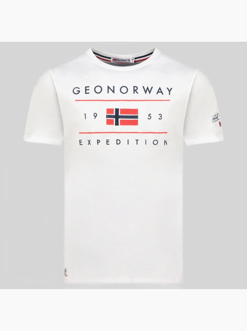 T-shirt jezolo – geographical norway Branco - Kiabi