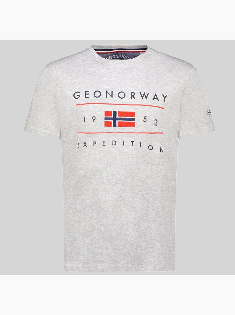T-shirt jezolo – geographical norway Cinza claro - Kiabi