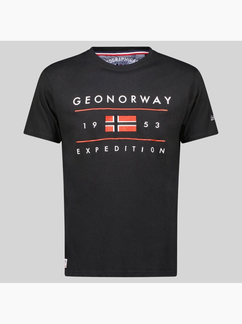 T-shirt jezolo – geographical norway Preto - Kiabi