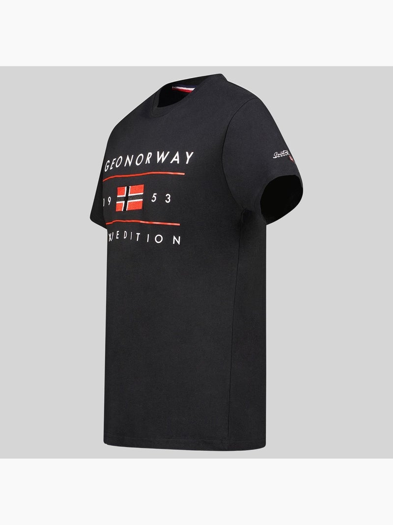 T-shirt jezolo – geographical norway Preto - Kiabi