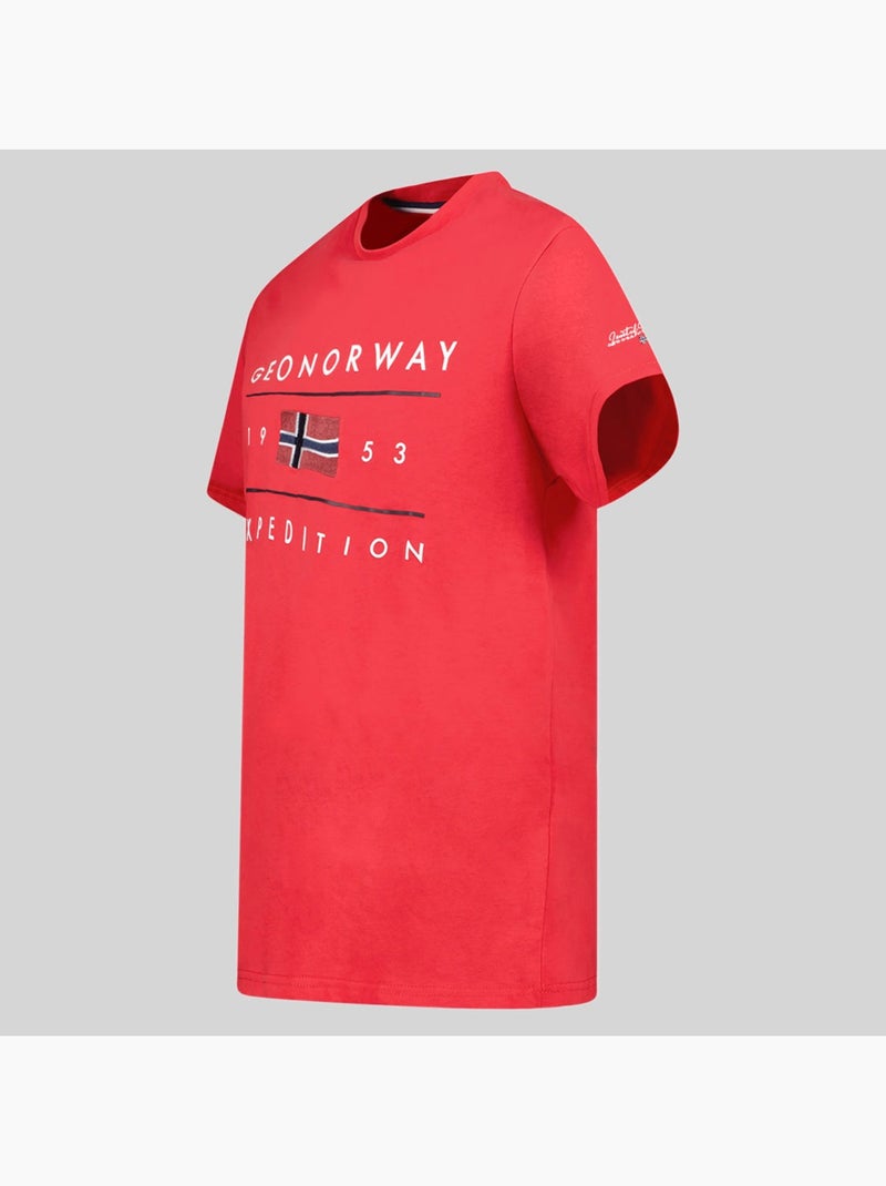 T-shirt jezolo – geographical norway Vermelho - Kiabi
