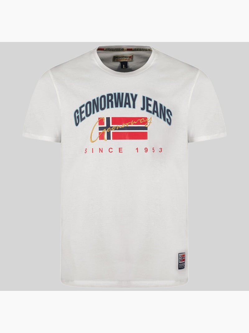 T-shirt jhagen – geographical norway Branco - Kiabi