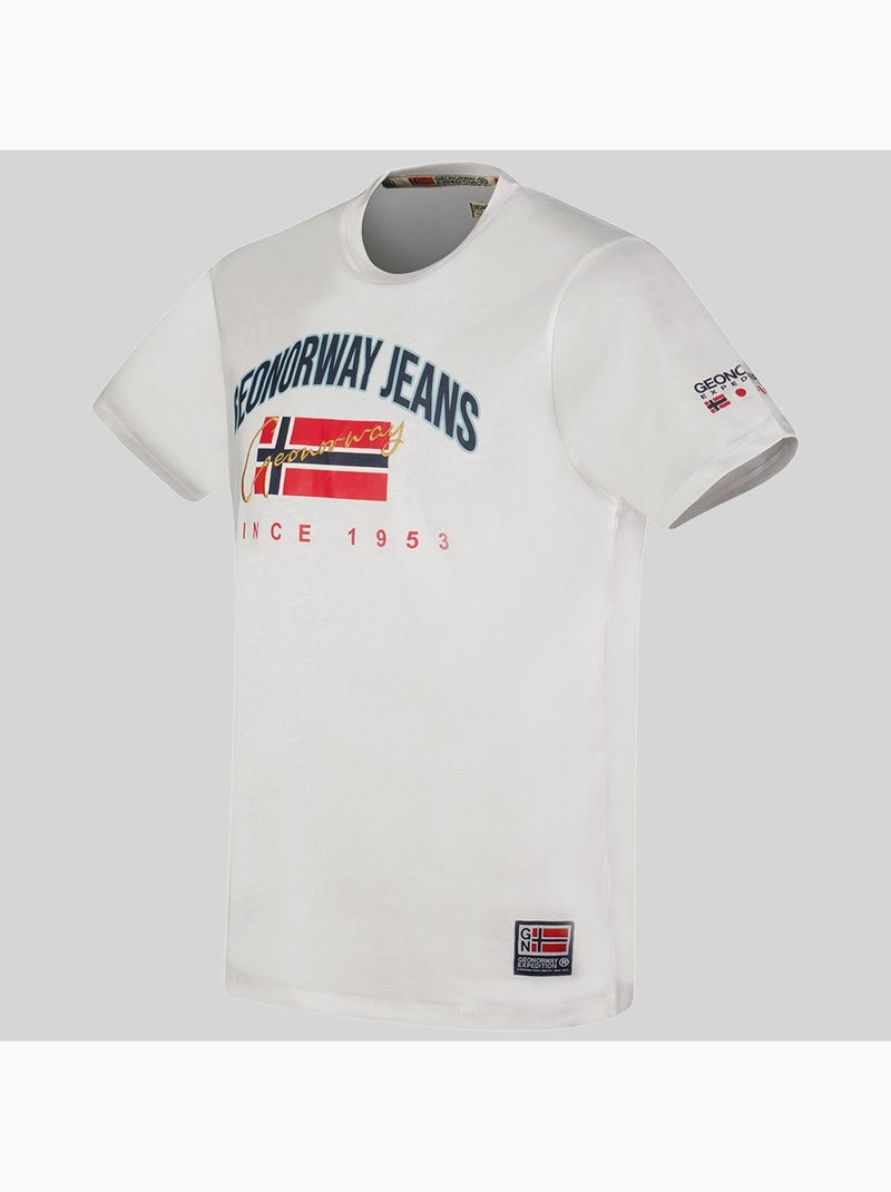 T-shirt jhagen – geographical norway Branco - Kiabi