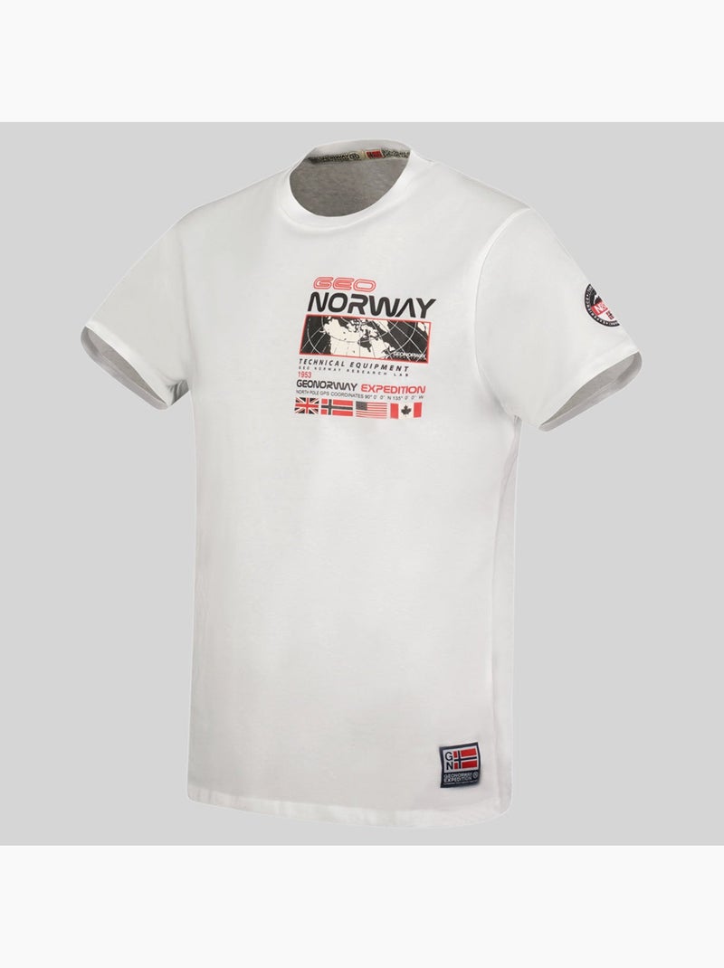 T-shirt jholme – geographical norway Branco - Kiabi