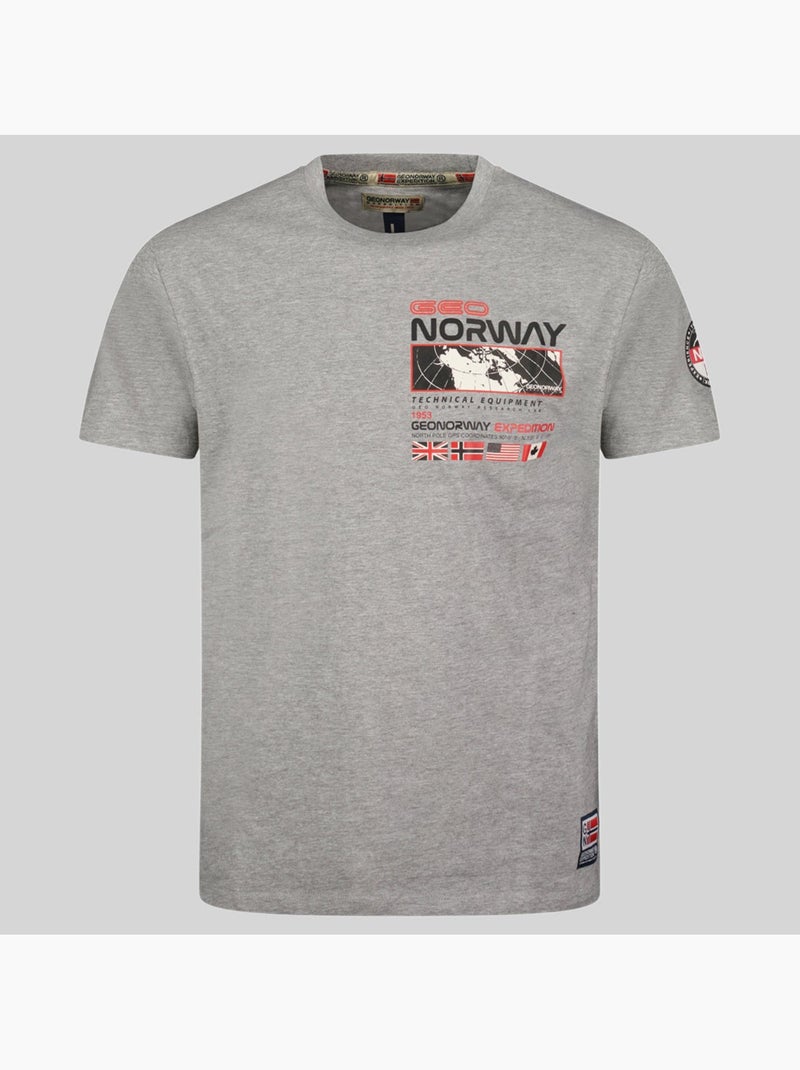 T-shirt jholme – geographical norway Cinza claro - Kiabi