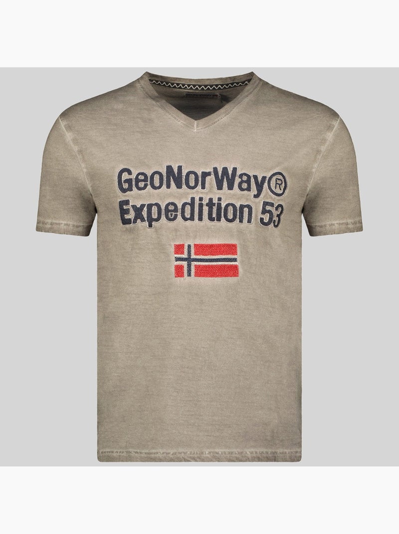 T-shirt jimdo – geographical norway Cáqui - Kiabi