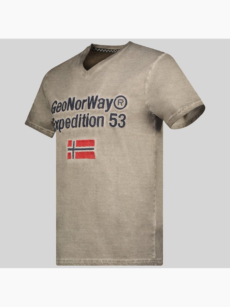 T-shirt jimdo – geographical norway Cinza claro - Kiabi