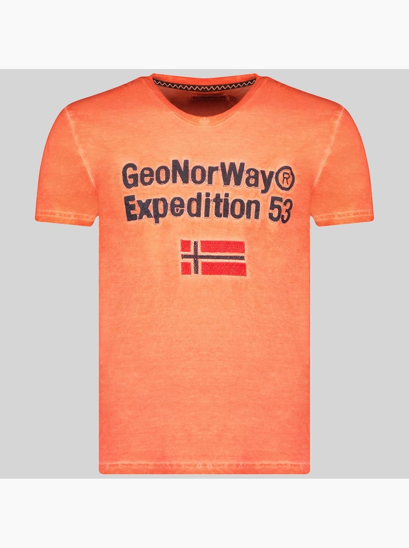 T-shirt jimdo – geographical norway Coral - Kiabi