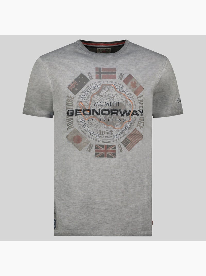 T-shirt jirkel – geographical norway Cinza escuro - Kiabi