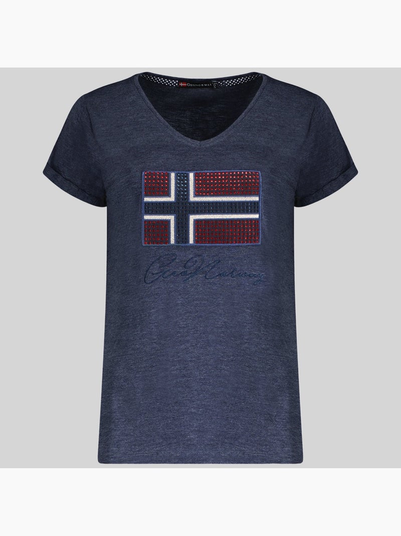 T-shirt joisette – geographical norway Azul-marinho - Kiabi