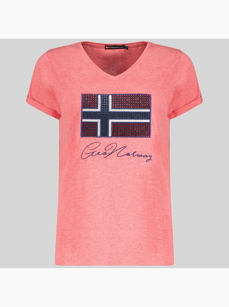 T-shirt joisette – geographical norway Vermelho - Kiabi