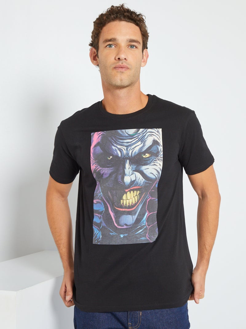 T-shirt 'Joker' 'Batman' da 'DC Comics' Preto - Kiabi