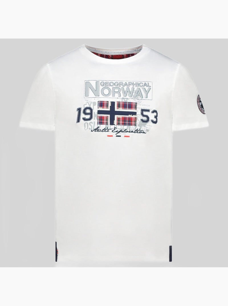 T-shirt jolympia – geographical norway Branco - Kiabi