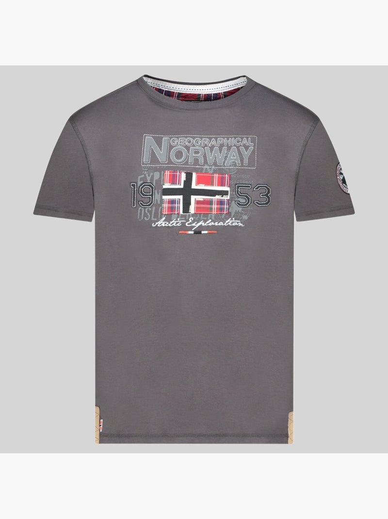 T-shirt jolympia – geographical norway Cinza escuro - Kiabi