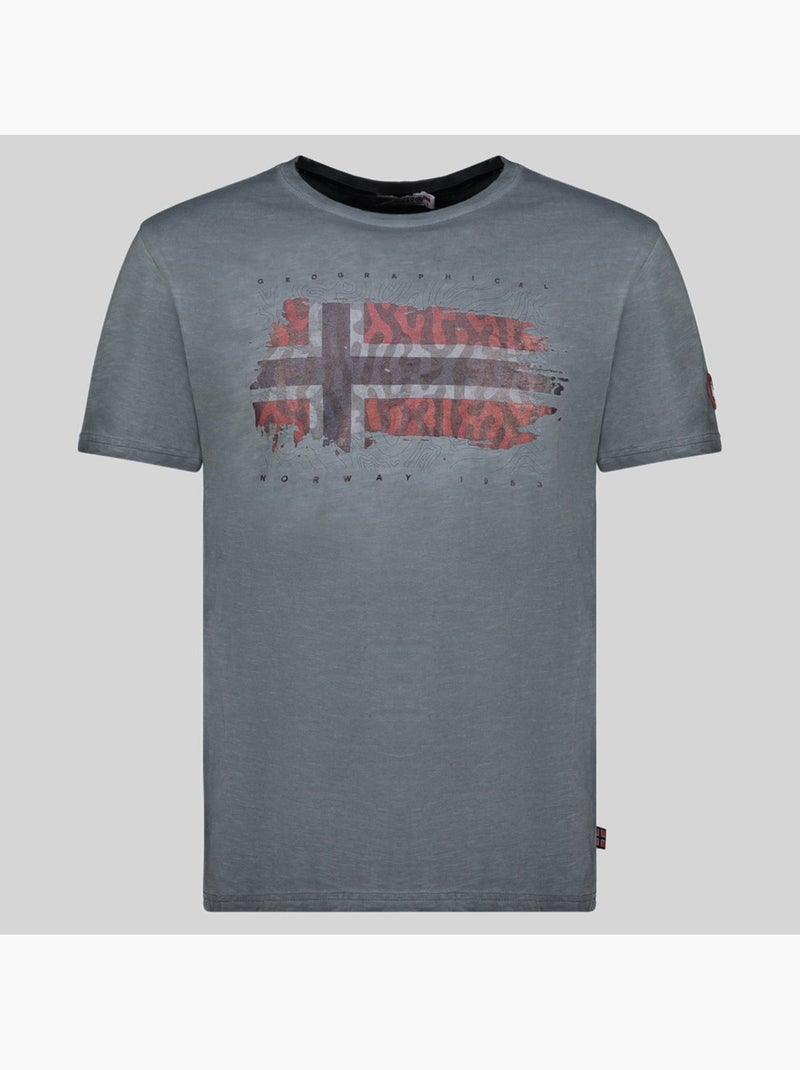 T-shirt jopograph – geographical norway Cinza escuro - Kiabi