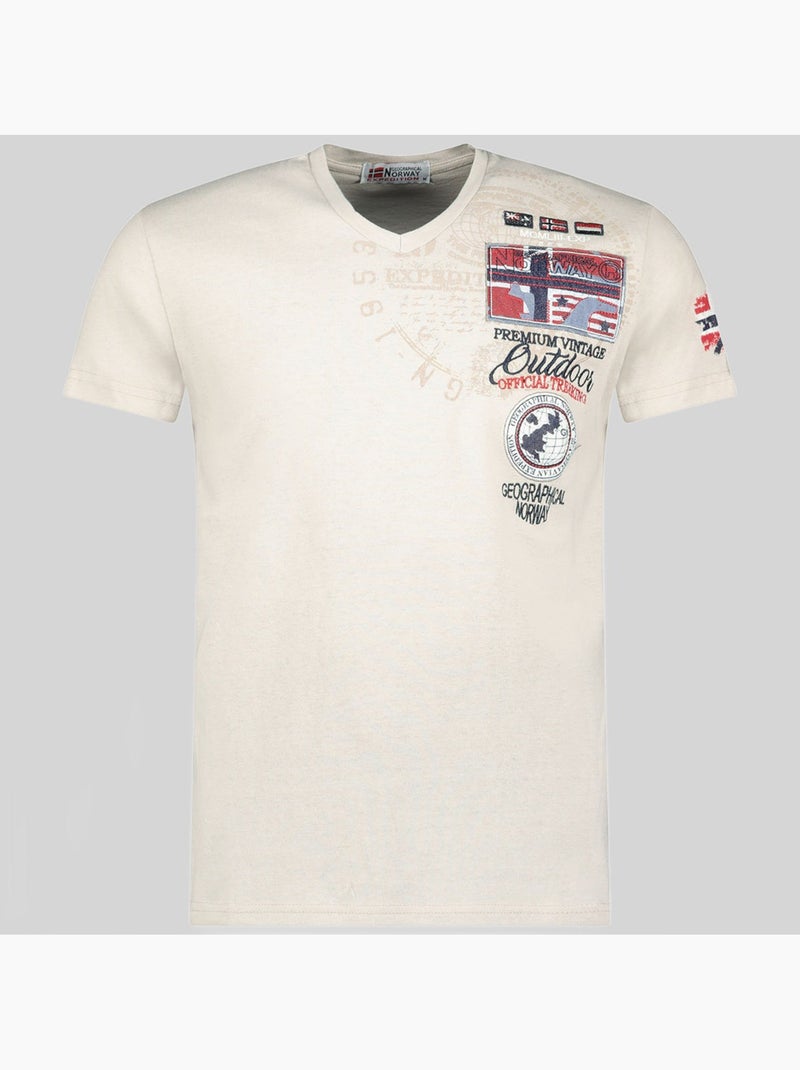 T-shirt jotham – geographical norway Bege - Kiabi