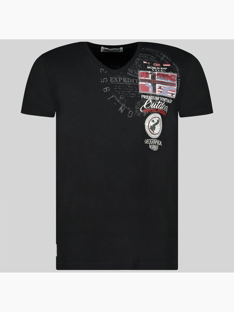 T-shirt jotham – geographical norway Preto - Kiabi