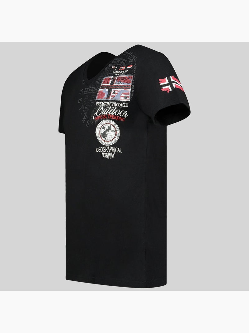 T-shirt jotham – geographical norway Preto - Kiabi