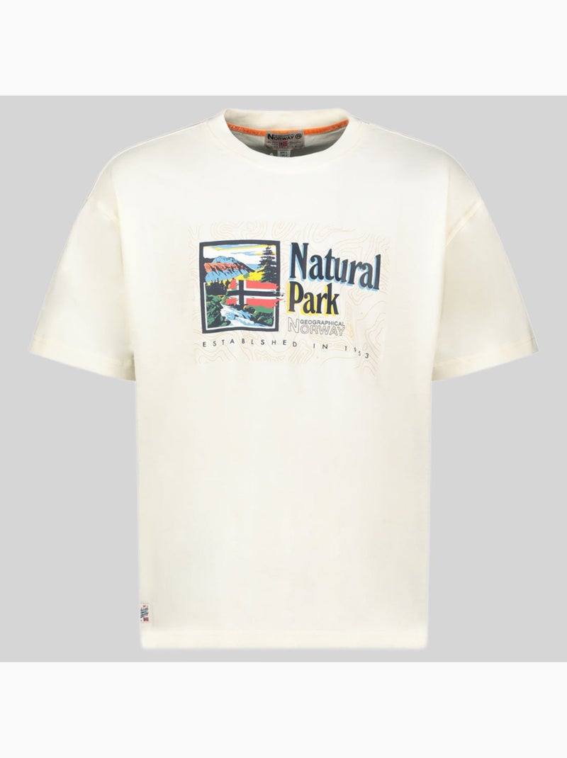 T-shirt jpark – geographical norway Branco - Kiabi