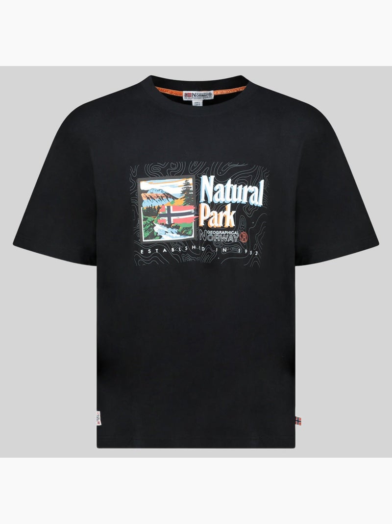 T-shirt jpark – geographical norway Preto - Kiabi