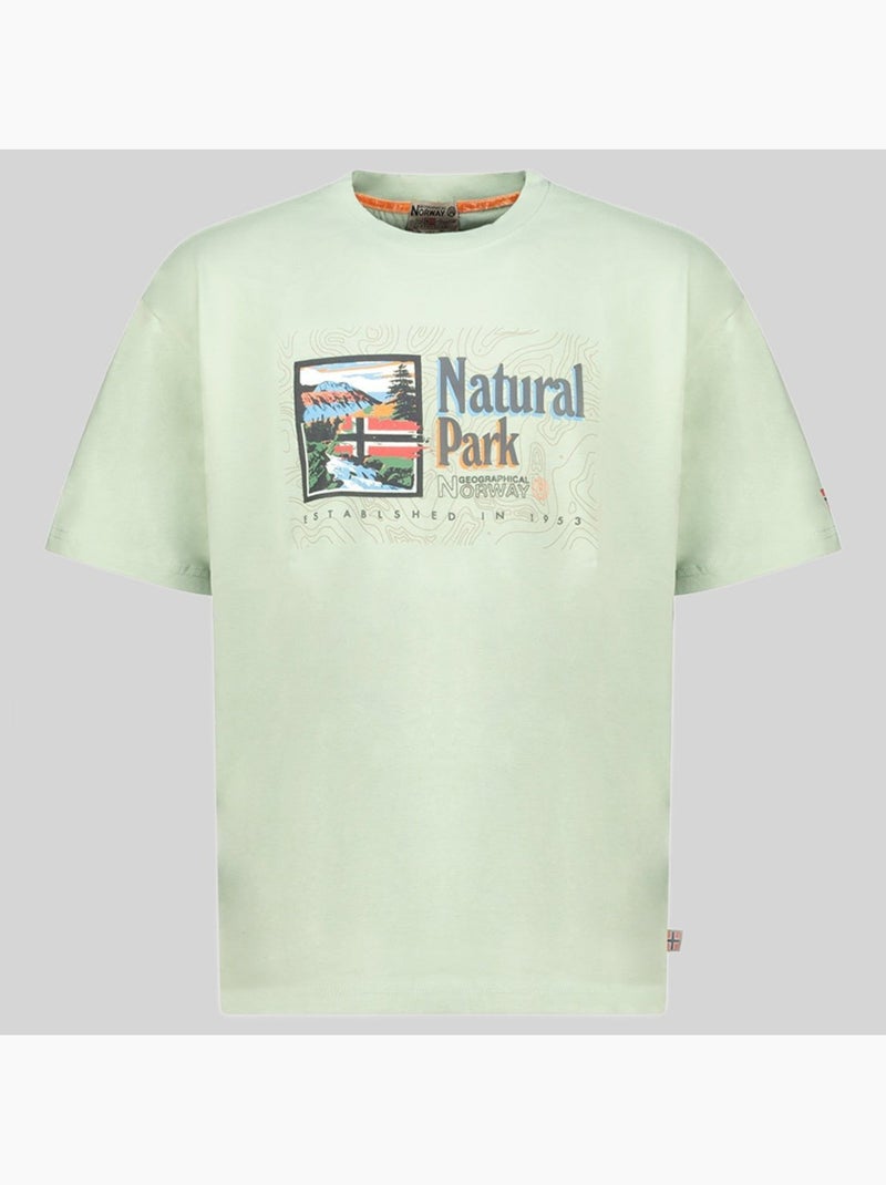 T-shirt jpark – geographical norway Verde - Kiabi