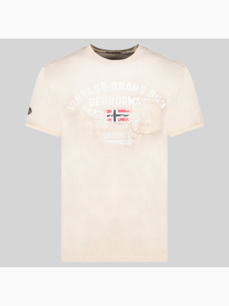 T-shirt jross – geographical norway Bege - Kiabi