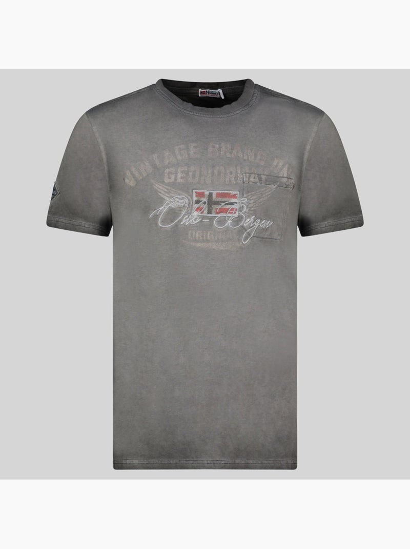 T-shirt jross – geographical norway Preto - Kiabi