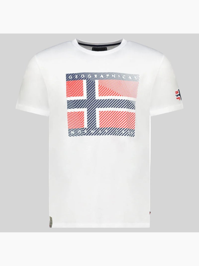 T-shirt junter – geographical norway Branco - Kiabi