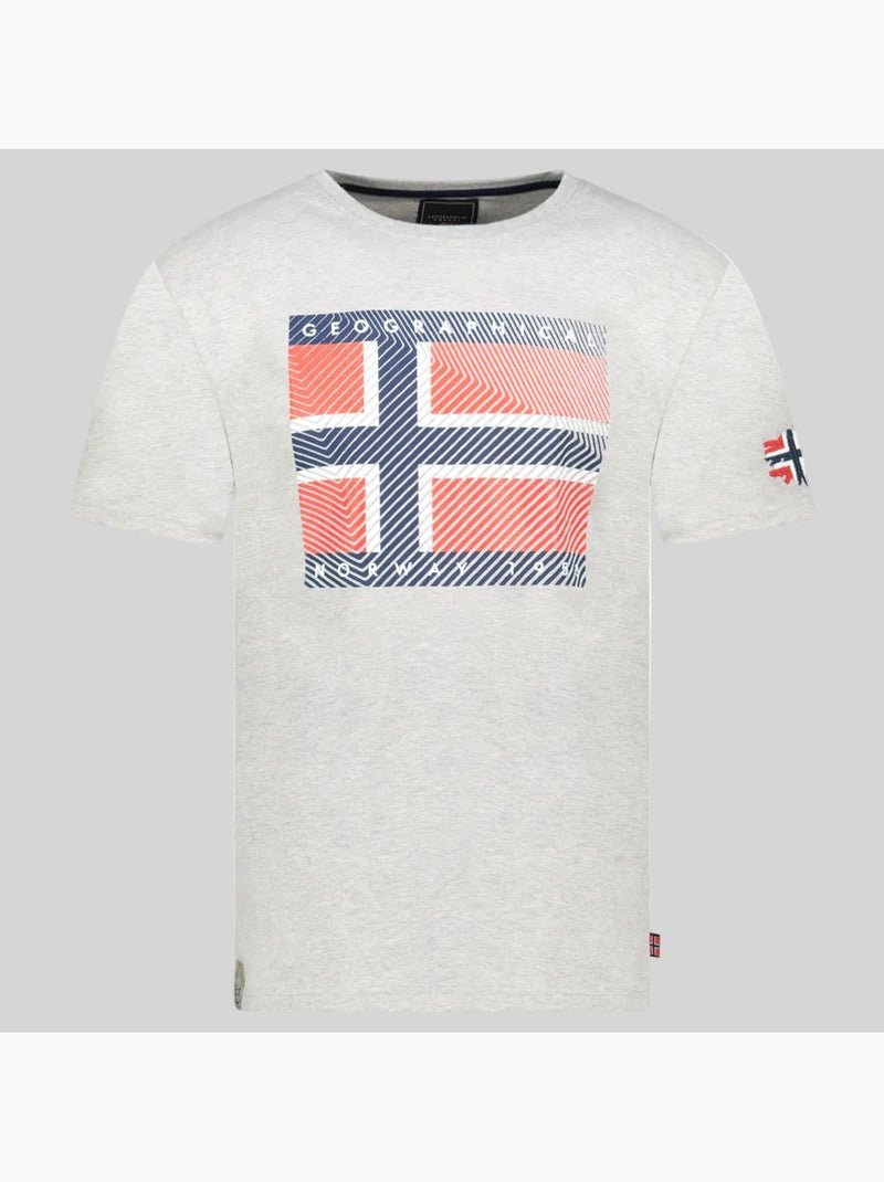 T-shirt junter – geographical norway Cinza claro - Kiabi