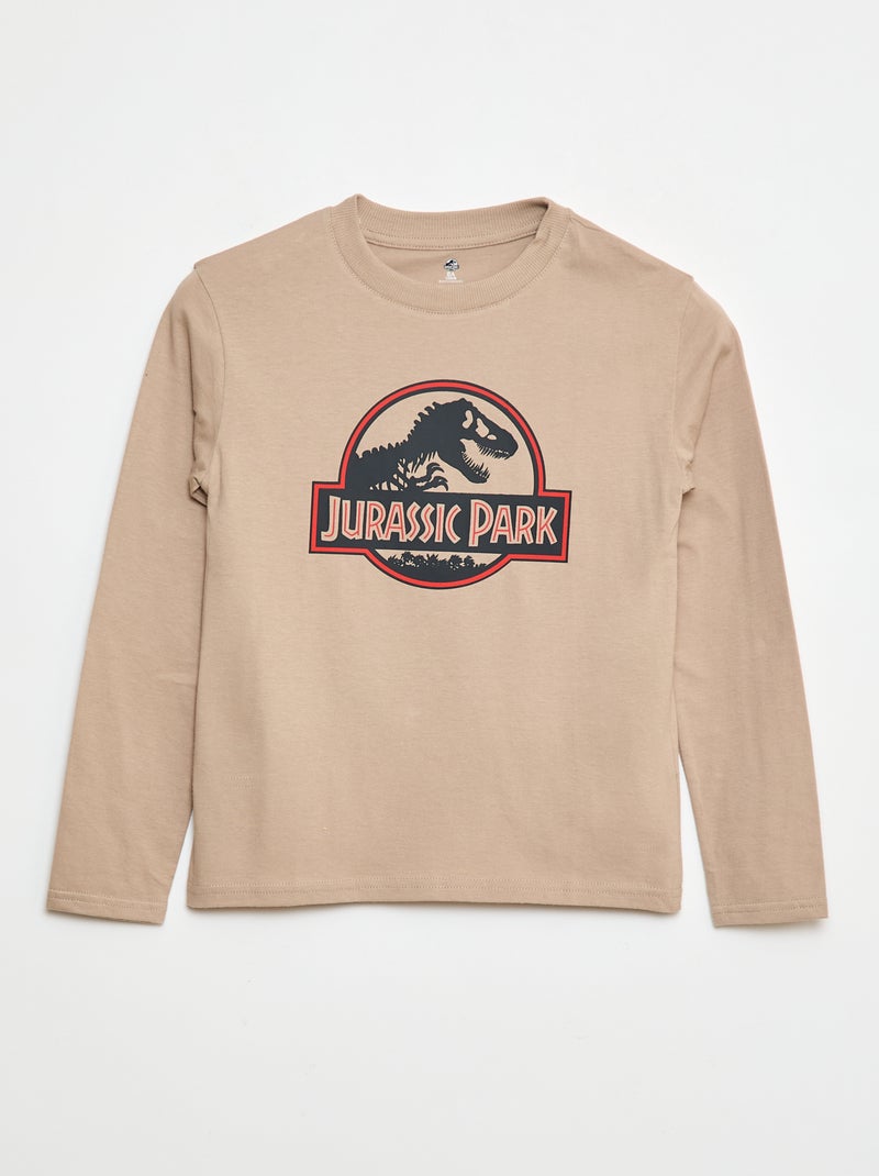 T-shirt 'Jurassic Park' 'Universal' Bege - Kiabi