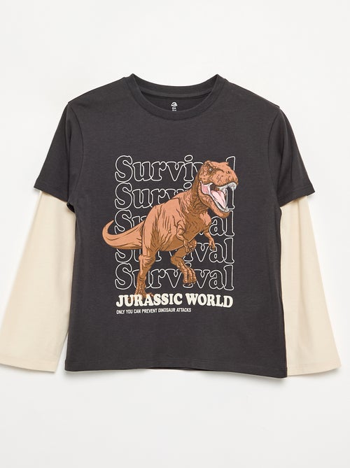 T-shirt 'Jurassic World' de manga comprida - Kiabi T-shirt 'Jurassic World' de manga comprida - Kiabi